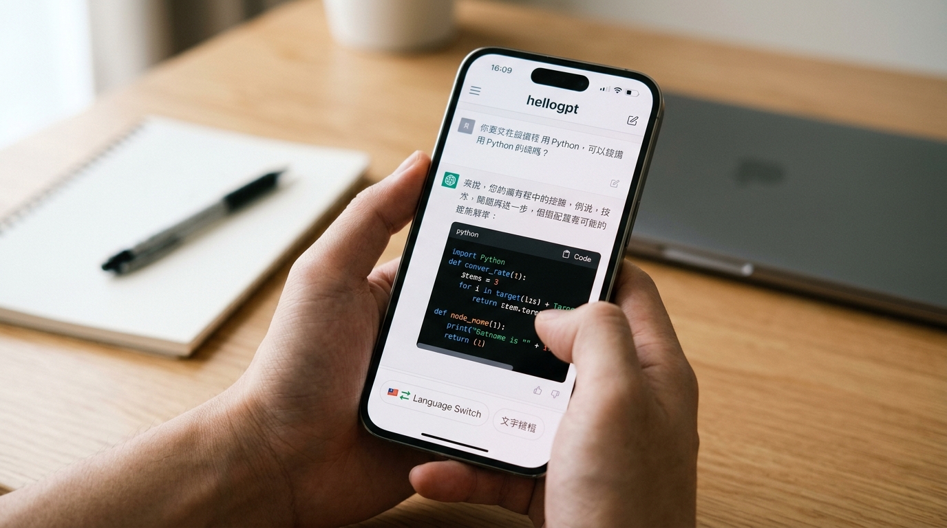 hellogpt 是什么 对话式AI工具界面展示