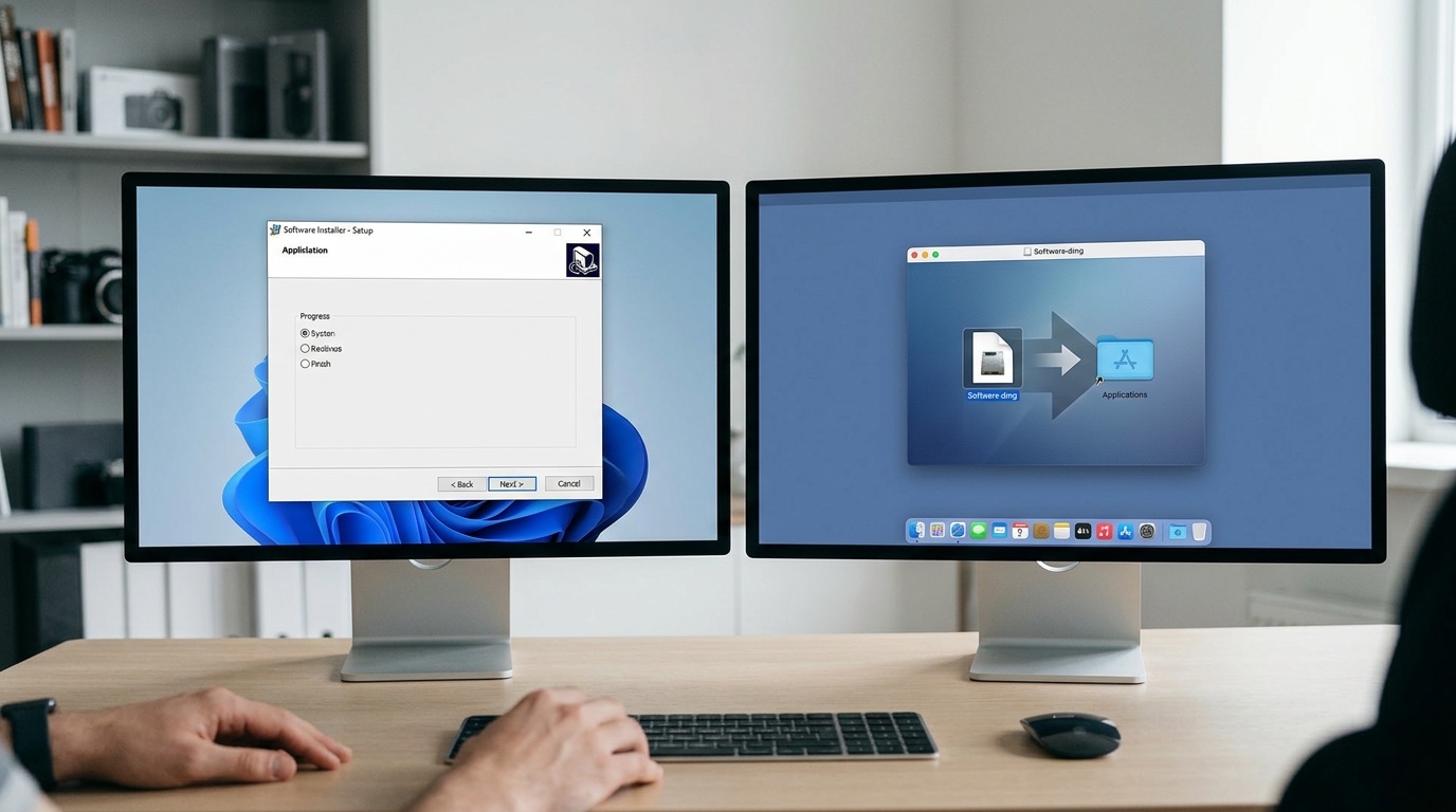 Hellogpt在Windows和macOS系统上的安装界面差异演示