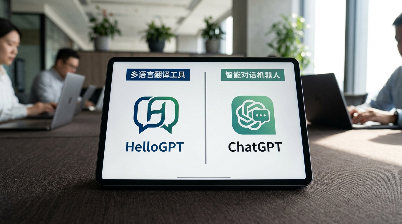 HelloGPT与ChatGPT区别对比图
