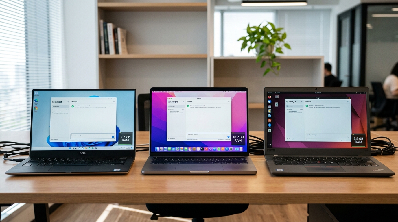 hellogpt电脑版在Windows Mac Linux三系统的配置要求对比