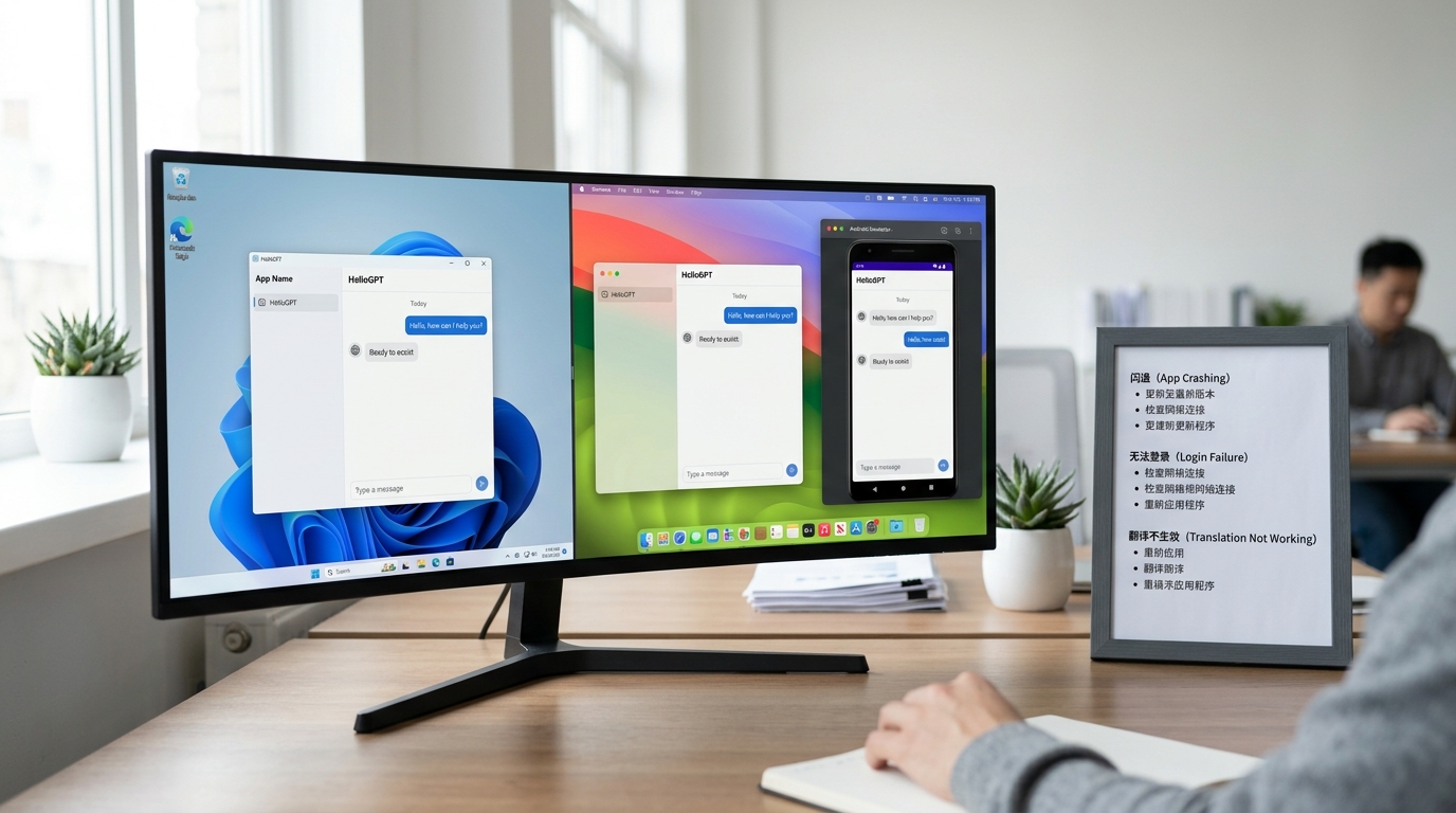 hellogpt下载后Windows Mac安卓模拟器版本选择与安装报错解决
