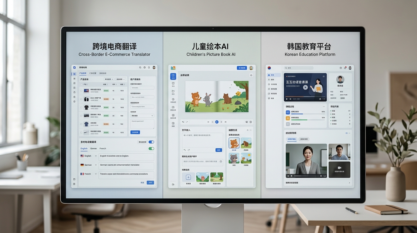 HelloGPT 翻译器、绘本系统、教育平台三种同名产品对比